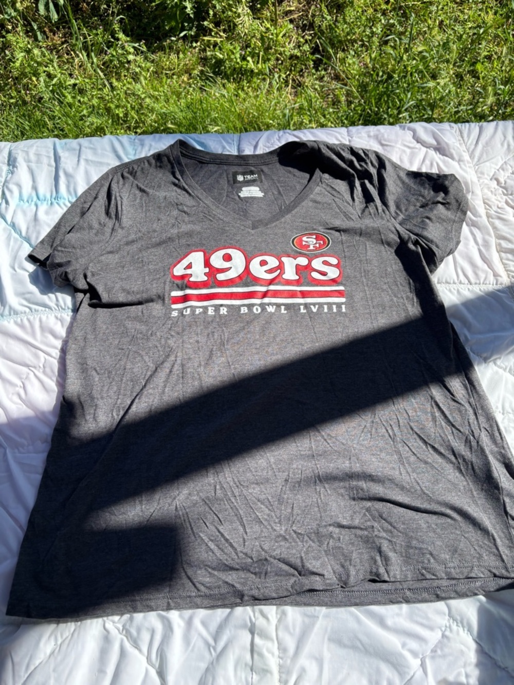 San Francisco 49ers Super Bowl LVIII Gray Tee